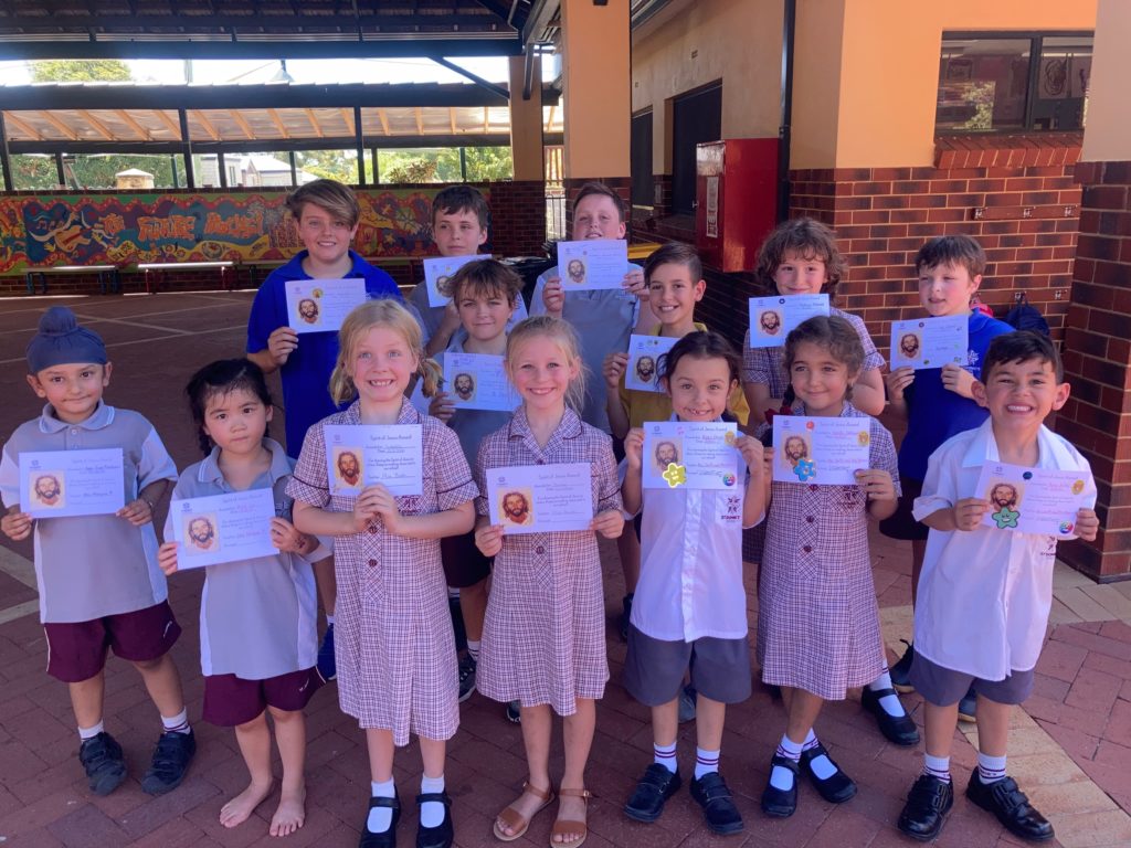 2021 MJR Spirit of Jesus Award Winners – Term 1 Week 3 – St Dominics