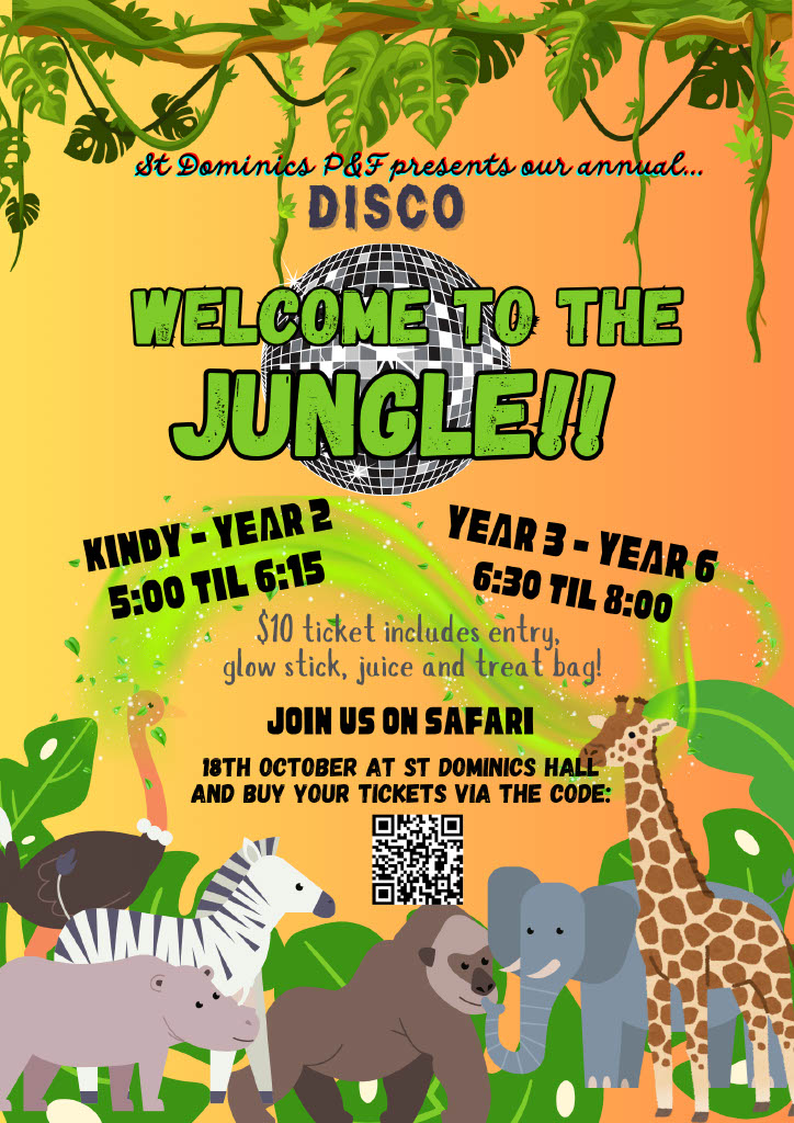 St Dominic’s P&F School Disco - Friday 18th October