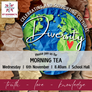 Celebrating and Supporting Cultural Diversity Morning Tea - Wednesday 6th November