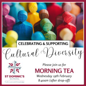 Celebrating and Supporting Cultural Diversity Morning Tea - Wednesday 19th February