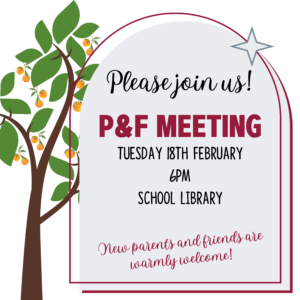 P&F Meeting RSVP and Agenda Suggestions - Tuesday 18th February